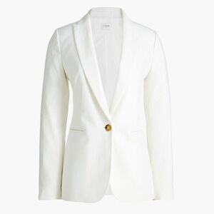 J. Crew Women’s Linen-Blend One Button Blazer in White. New with tag Size 6, 8